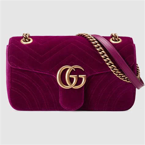 borsa gucci marmont velluto piccola